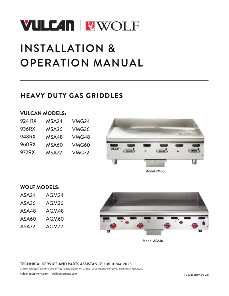 Page 1 de la notice Manuel utilisateur Vulcan MSA24