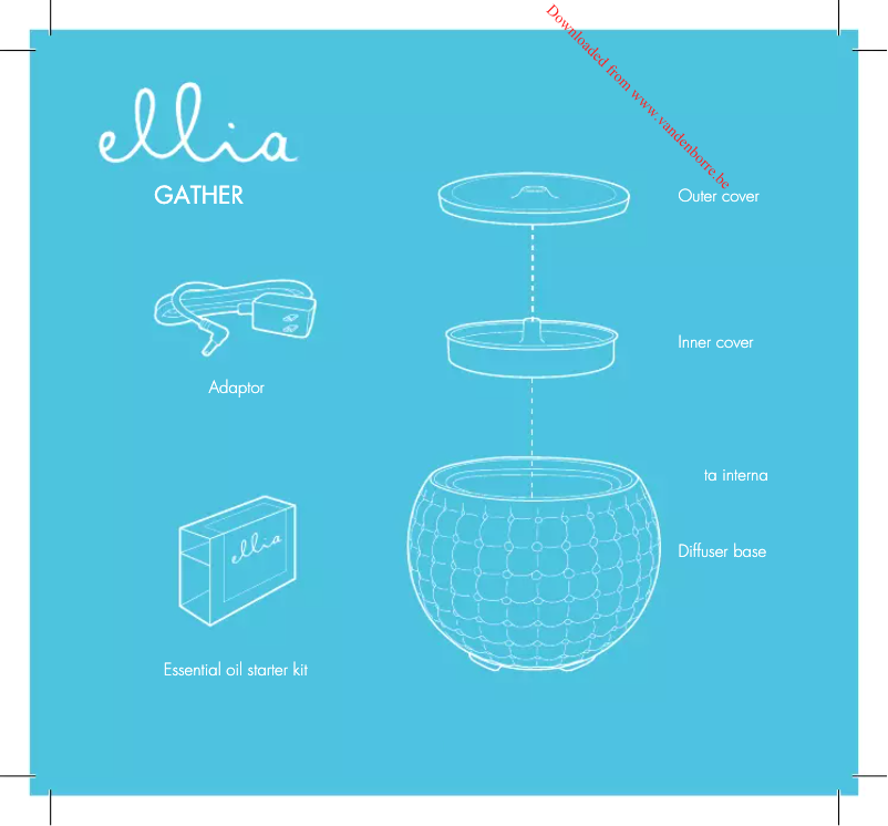 Page 1 de la notice Manuel utilisateur Homedics Ellia Gather ARM-910