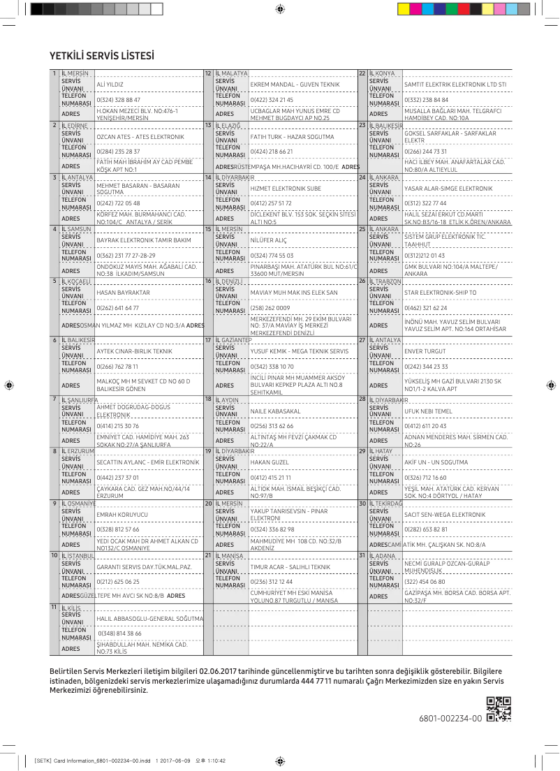 Page 1 de la notice Manuel utilisateur Samsung AQ18TSMX