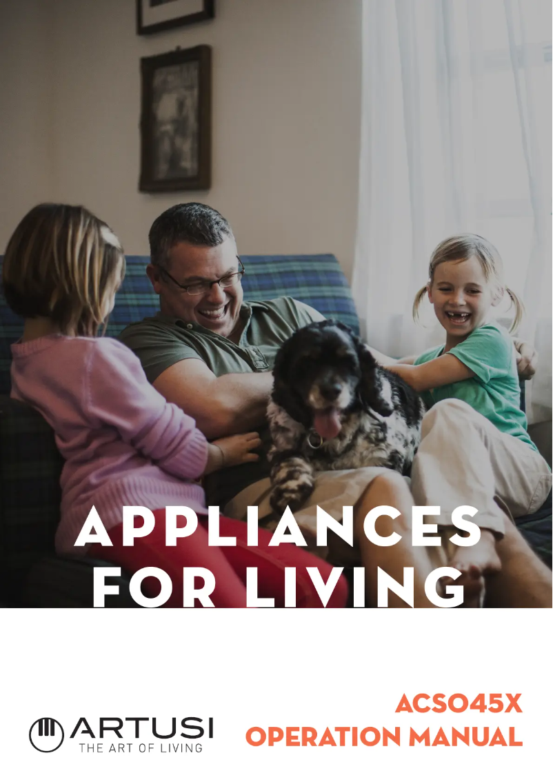 Page 1 de la notice Manuel utilisateur Artusi ACSO45X