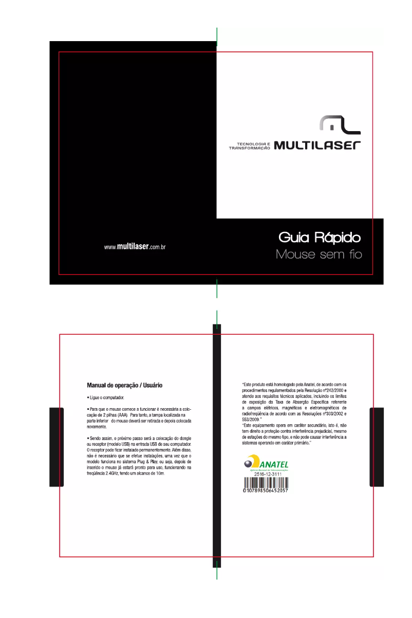 Página 1 del manual Manual de usuario Multilaser MO221