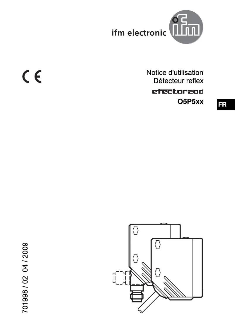 Page 1 de la notice Manuel utilisateur IFM O5P501