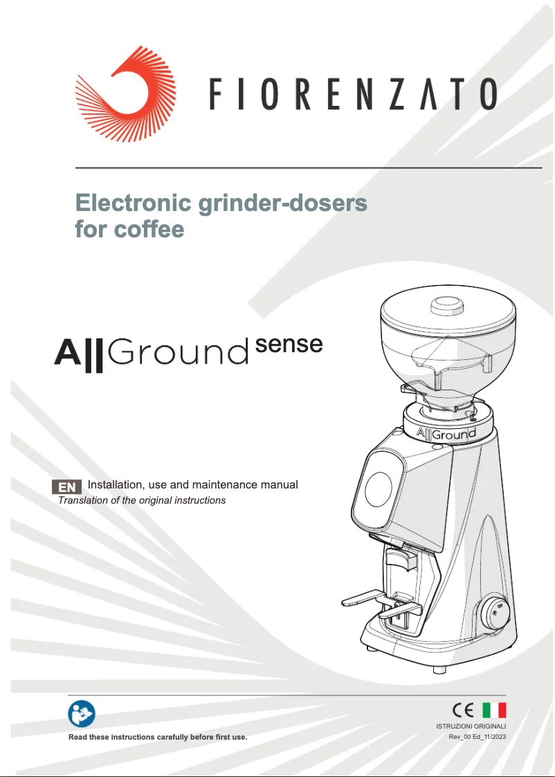 Page 1 de la notice Manuel utilisateur Fiorenzato AllGround Sense