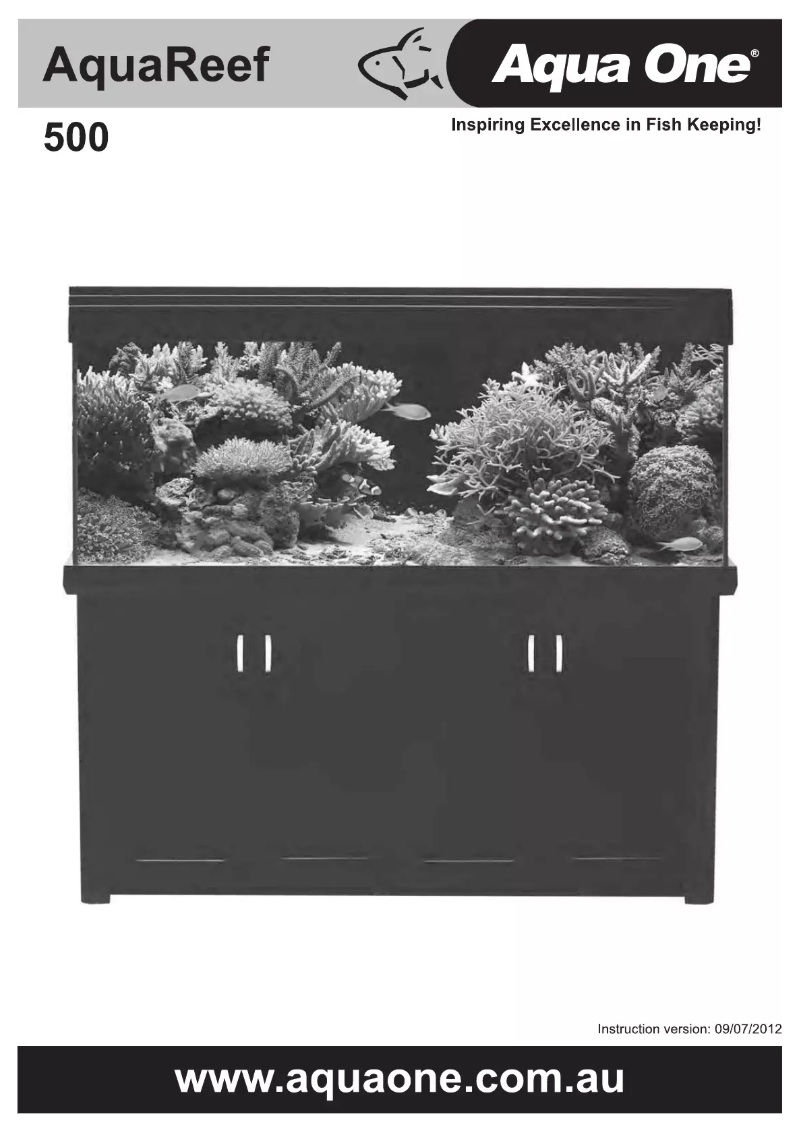 Page 1 de la notice Manuel utilisateur Aqua One AquaReef 500