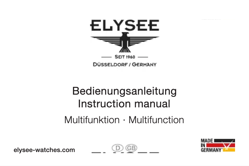 Page 1 de la notice Manuel utilisateur Elysee Monumentum Calendar 77018