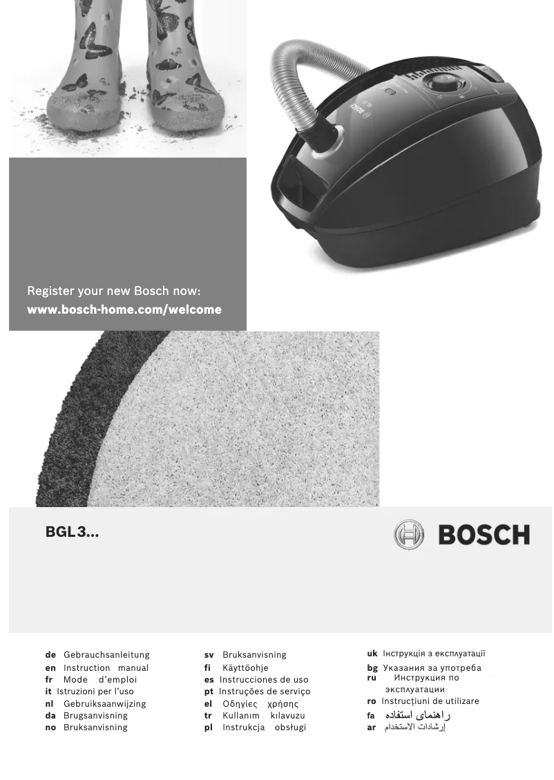 Page 1 of the manual User Manual Bosch BGL3A400