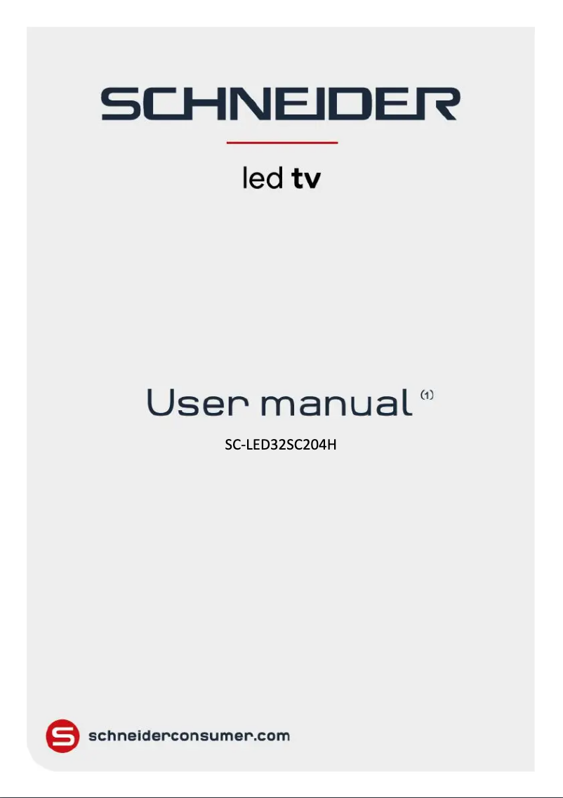 Página 1 del manual Manual de usuario Schneider SC-LED32SC204H