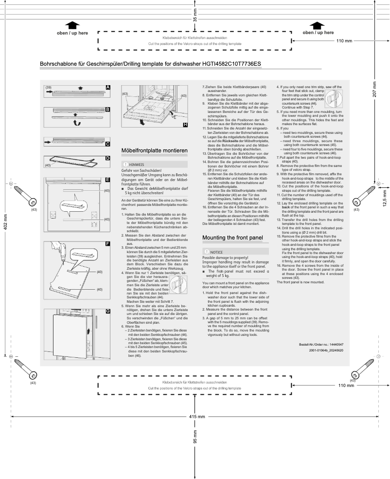 Page 1 de la notice Manuel utilisateur Hanseatic HGTI4582C10T7736ES