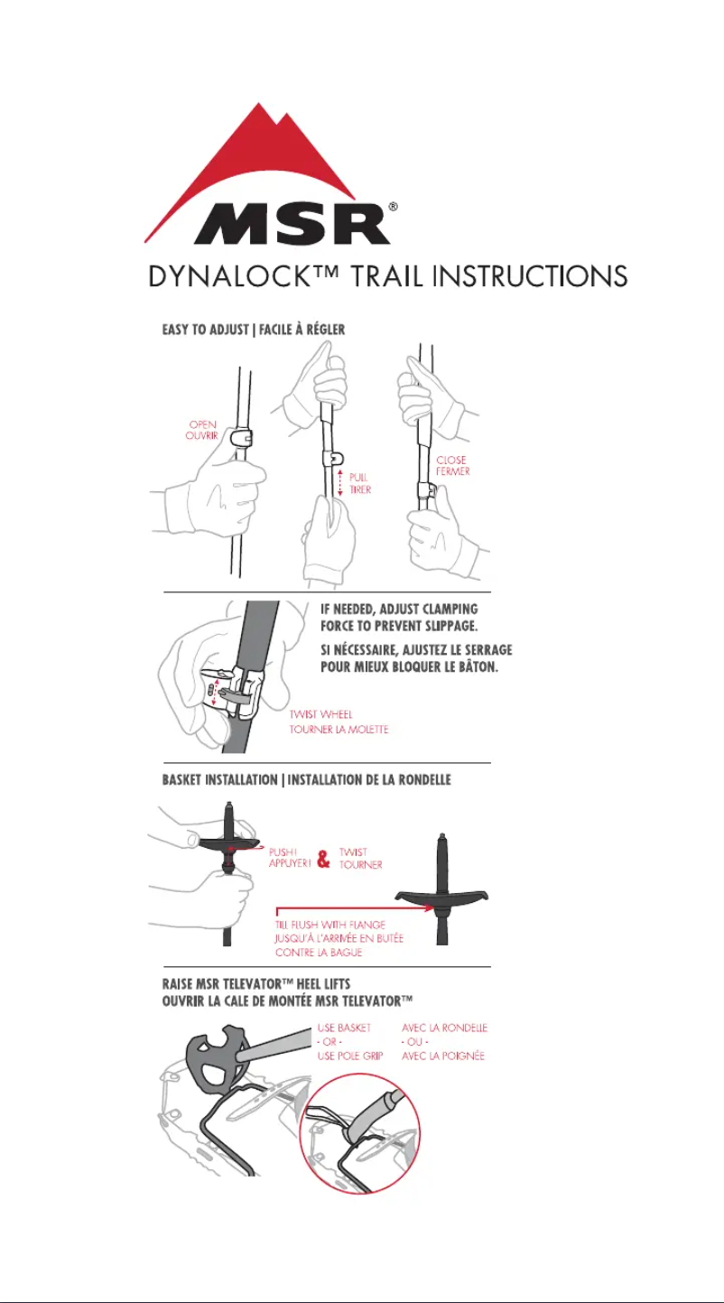 Page 1 de la notice Manuel utilisateur MSR DynaLock