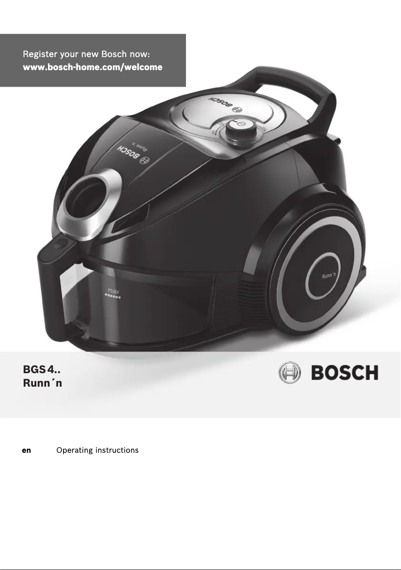 Página 1 del manual Manual de usuario Bosch BGS4312GB