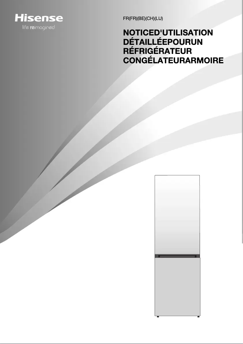 Page 1 de la notice Manuel utilisateur Hisense RB470N4DIC