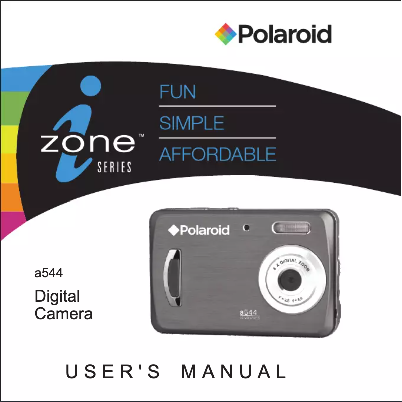 Página 1 del manual Manual de usuario Polaroid a544
