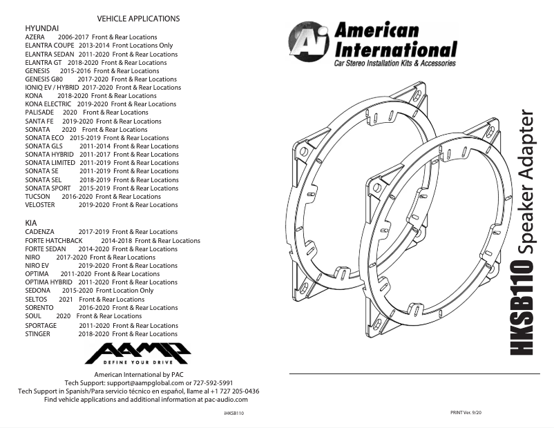 Página 1 del manual Manual de usuario American International HKSB110
