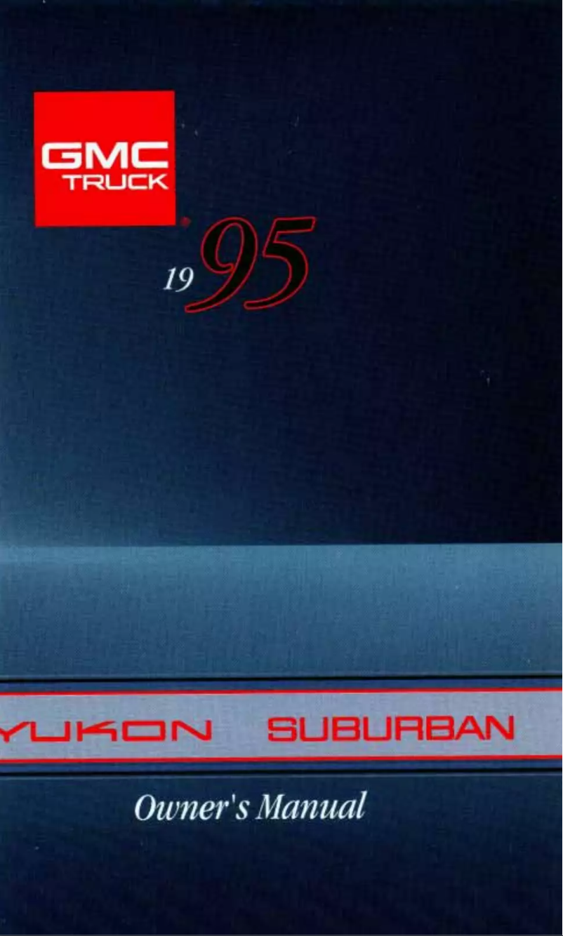 Page 1 of the manual User Manual GMC Suburban (1995)