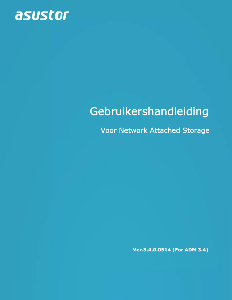 Page 1 de la notice Manuel utilisateur Asustor AS3204T v2