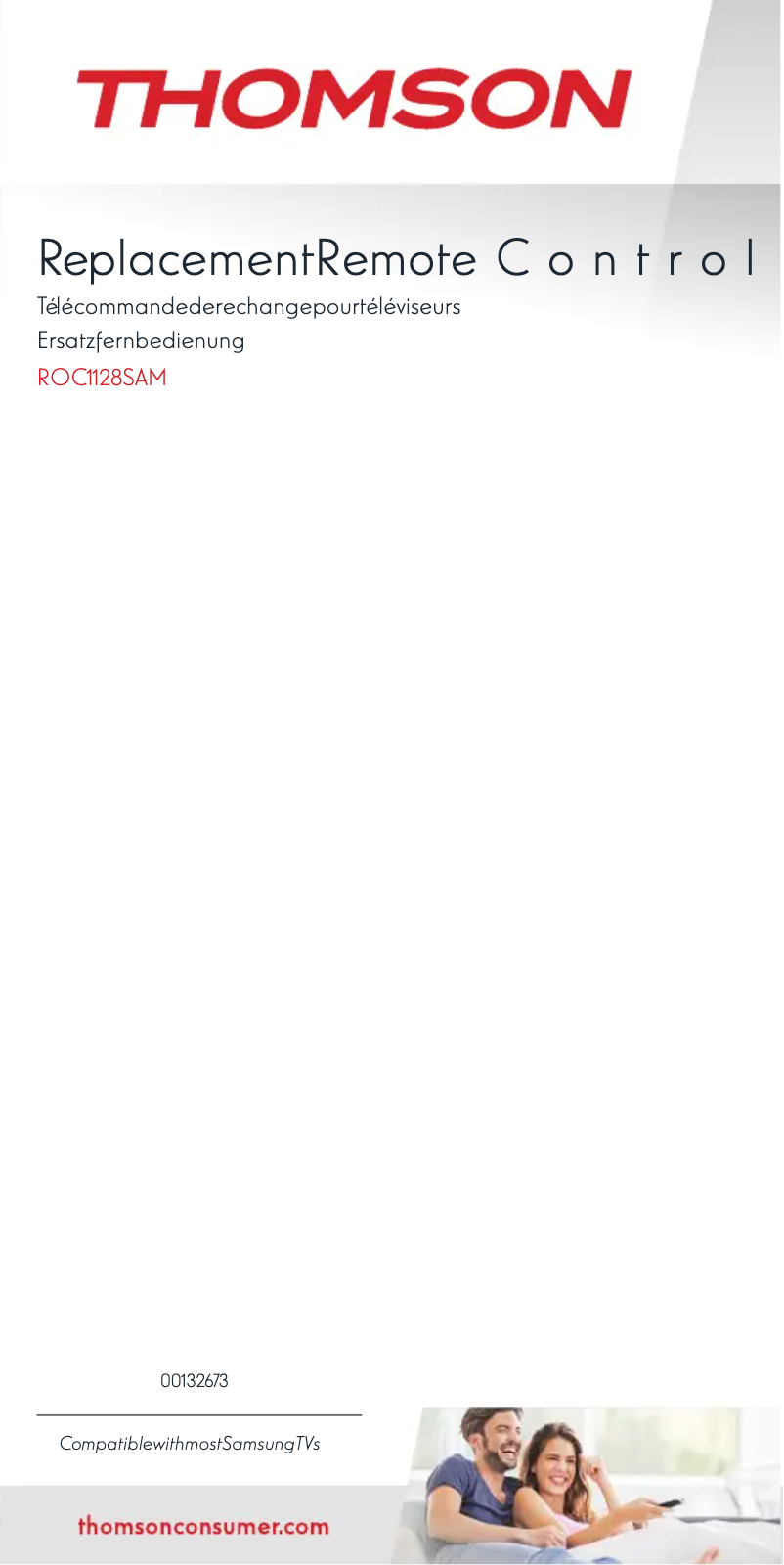 Page 1 de la notice Manuel utilisateur Thomson ROC1128SAM