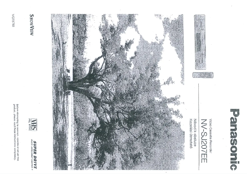 Página 1 del manual Manual de usuario Panasonic NV-SJ207EE