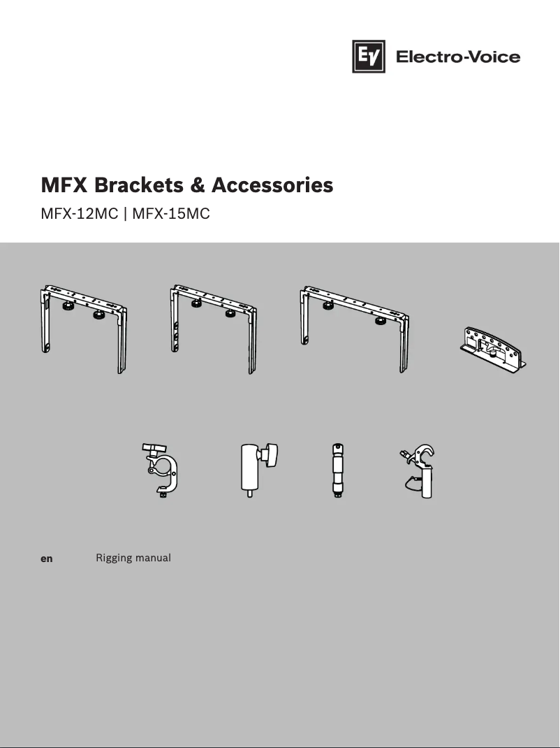 Page 1 de la notice Manuel utilisateur Electro-Voice MFX-12MC