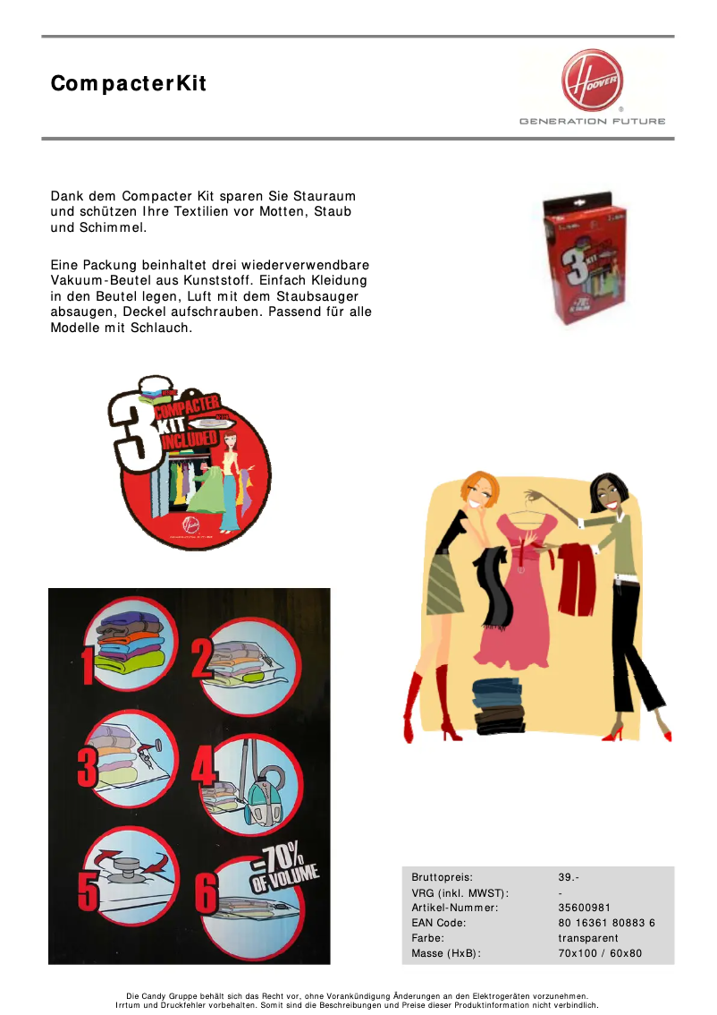 Page 1 de la notice Manuel utilisateur Hoover RBC040