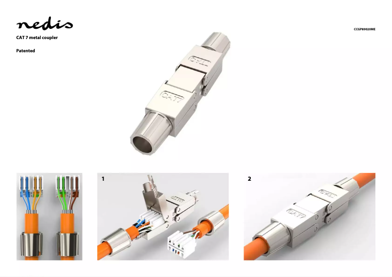 Page 1 de la notice Manuel utilisateur Nedis CCGP89020ME