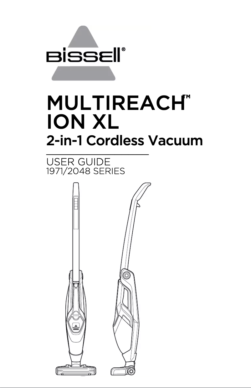 Page 1 de la notice Manuel utilisateur Bissell MultiReach Ion XL 18V 2048N