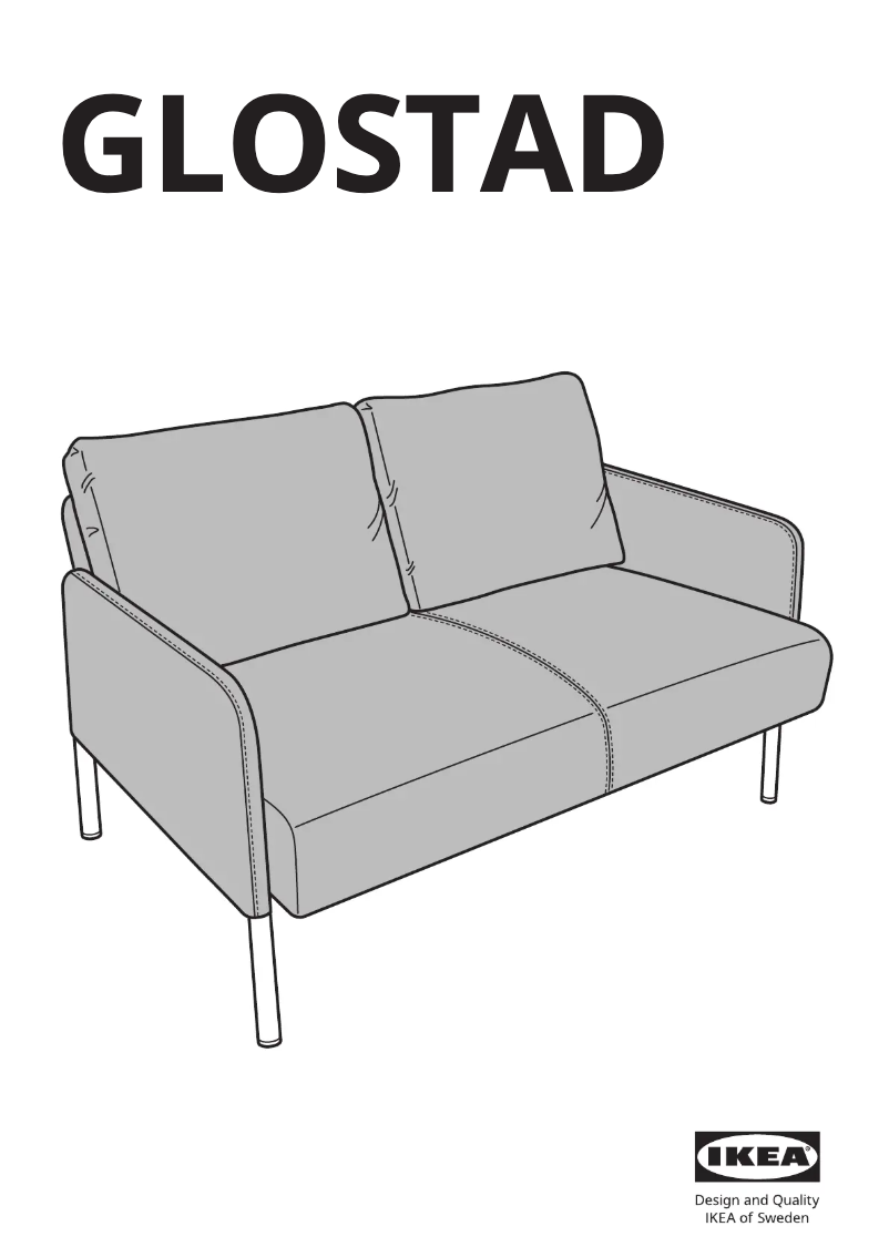 Page 1 de la notice Manuel utilisateur Ikea GLOSTAD 504.890.12