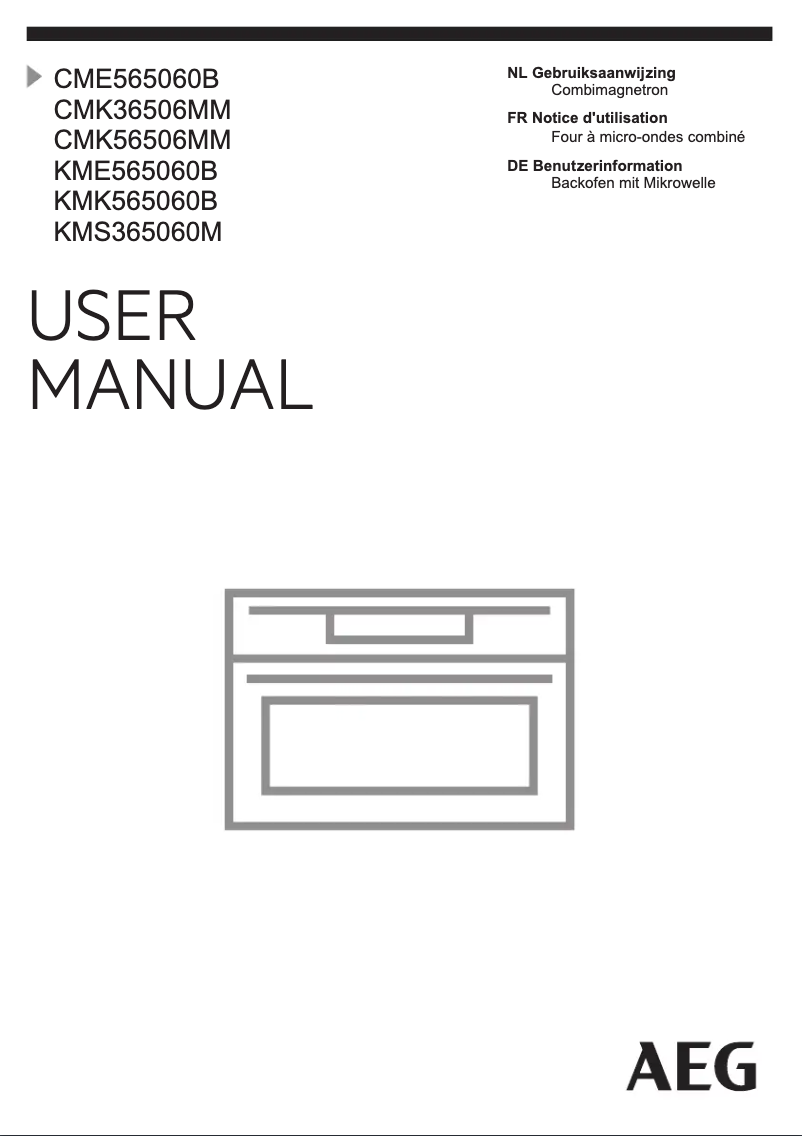 Page 1 de la notice Manuel utilisateur AEG KME565060B
