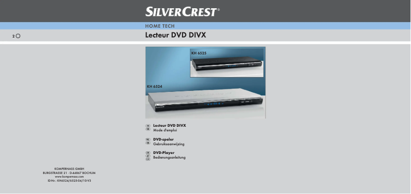 Page 1 de la notice Manuel utilisateur SilverCrest KH 6524