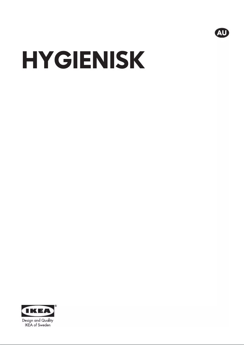 Page 1 de la notice Manuel utilisateur Ikea HYGIENISK