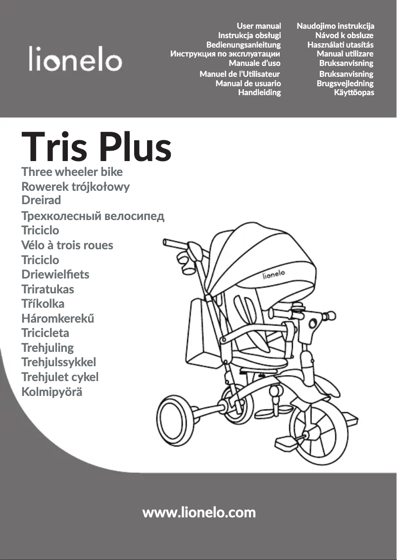 Página 1 del manual Manual de usuario Lionelo Tris Plus