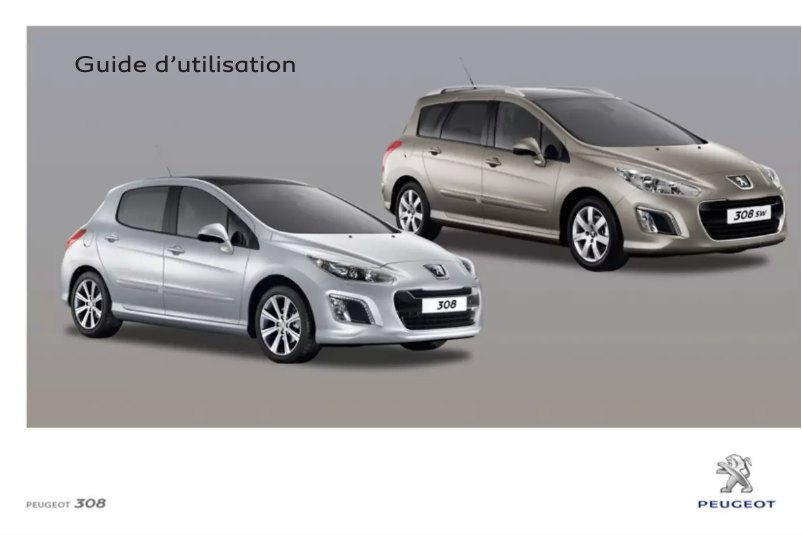Page 1 of the manual User Manual Peugeot 308 SW (2011)