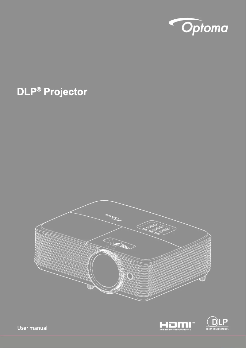 Página 1 del manual Manual de usuario Optoma GT780