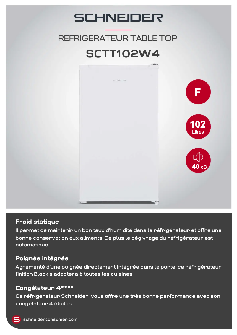 Página 1 del manual Ficha técnica Schneider SCTT102W4