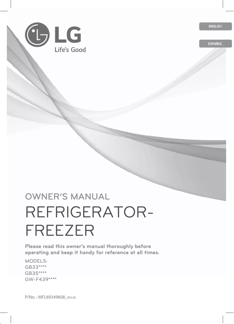 Page 1 de la notice Manuel utilisateur LG GB33SVN