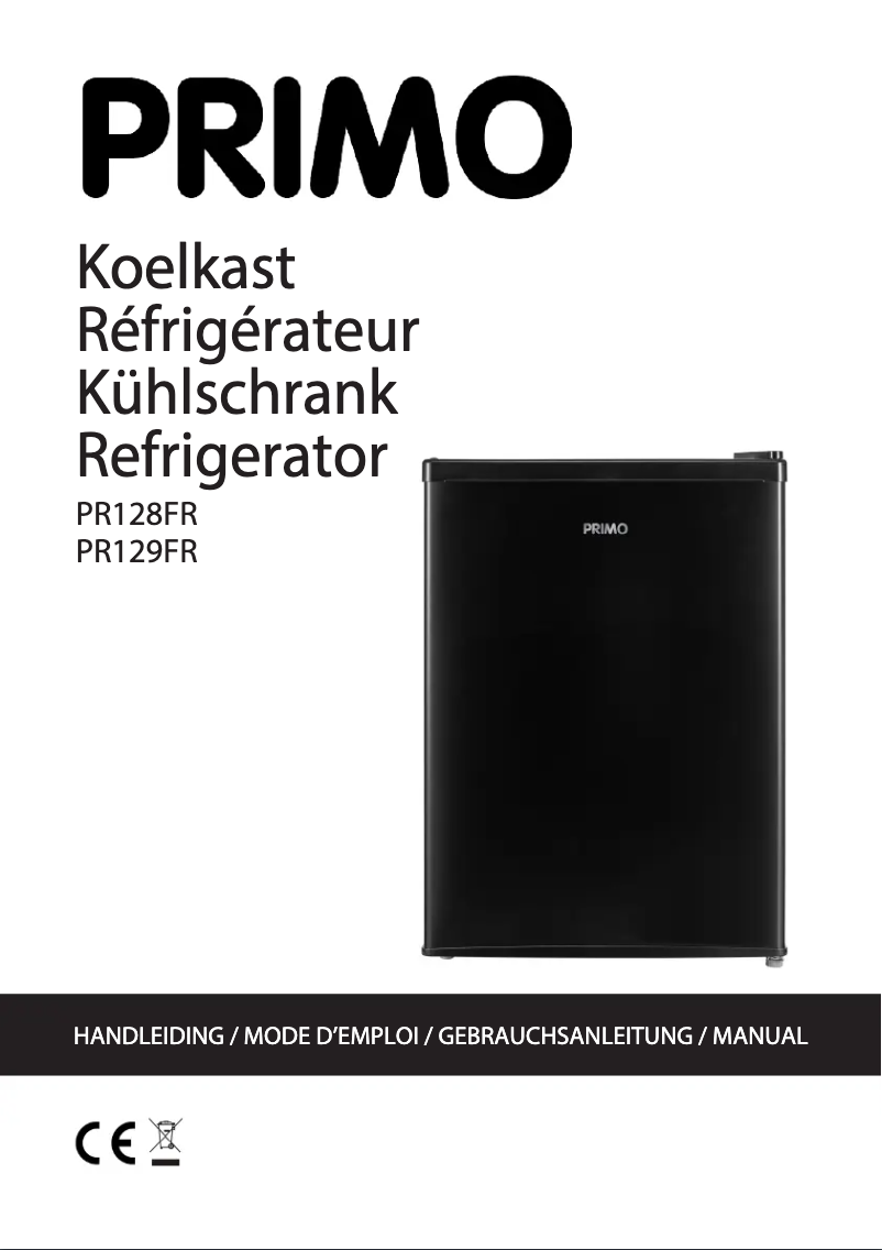 Page 1 de la notice Fiche technique Primo PR129FR