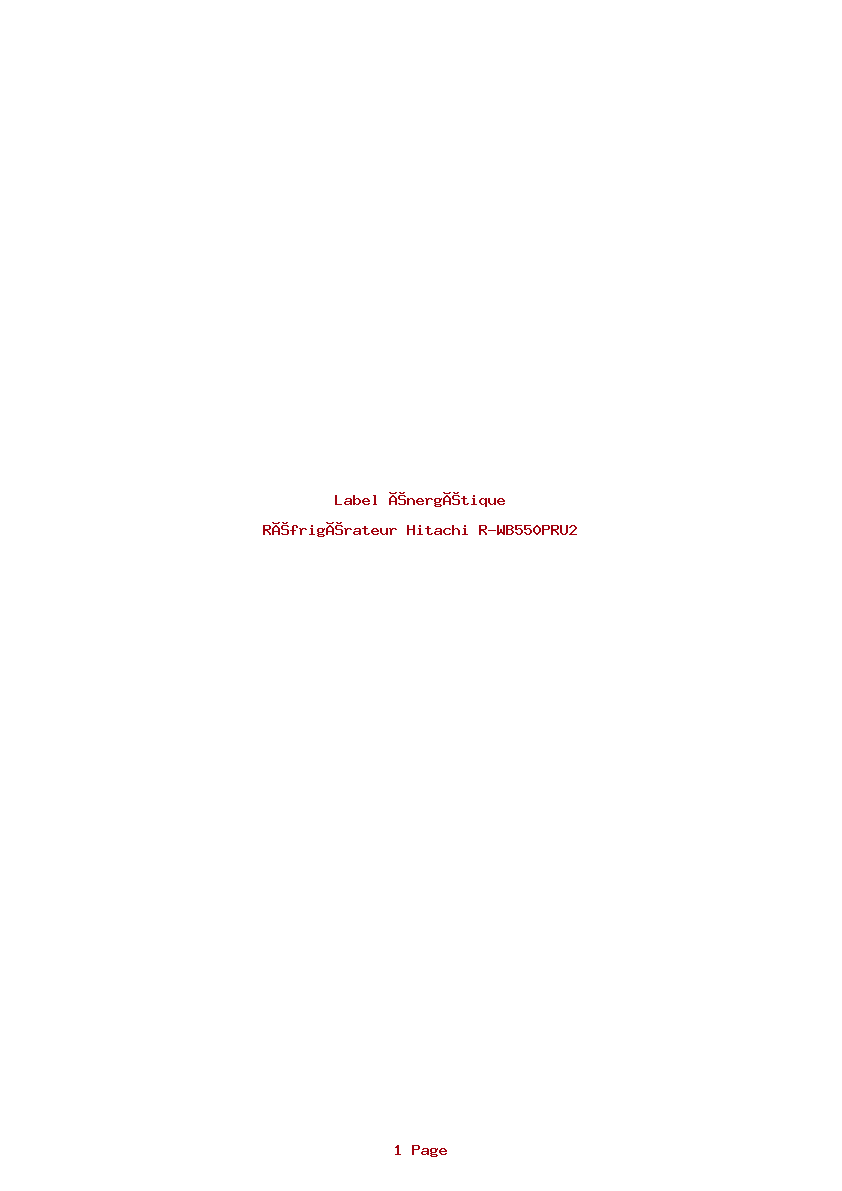Image de la première page du manuel de l'appareil R-WB550PRU2