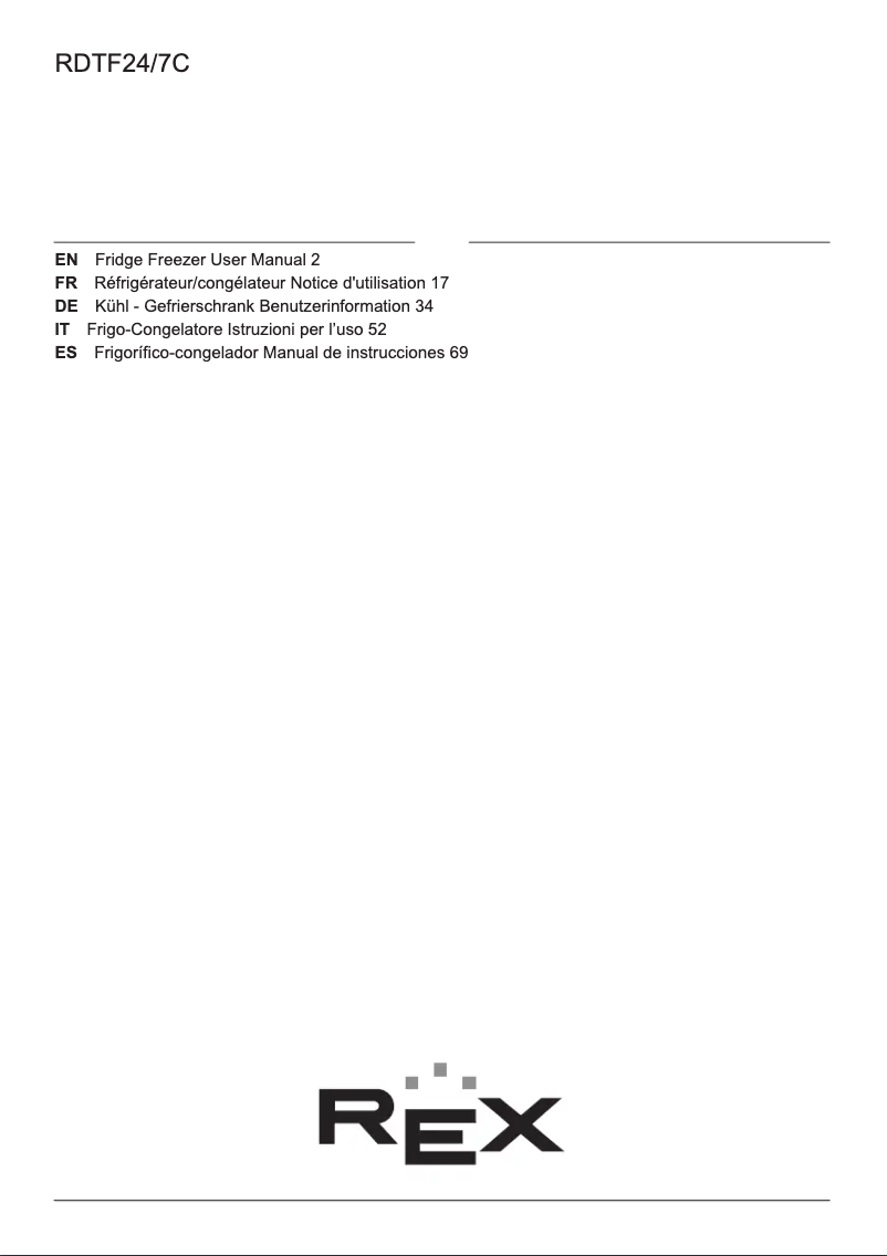 Página 1 del manual Manual de usuario Electrolux RDTF24/7C