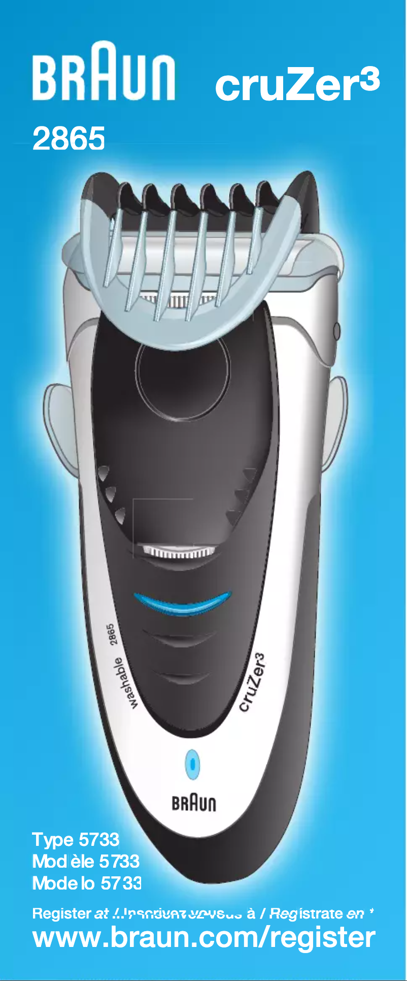 Page 1 de la notice Manuel utilisateur Braun cruZer 3 2865