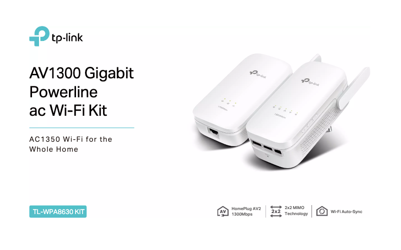 Page 1 de la notice Fiche technique TP-Link TL-WPA8630