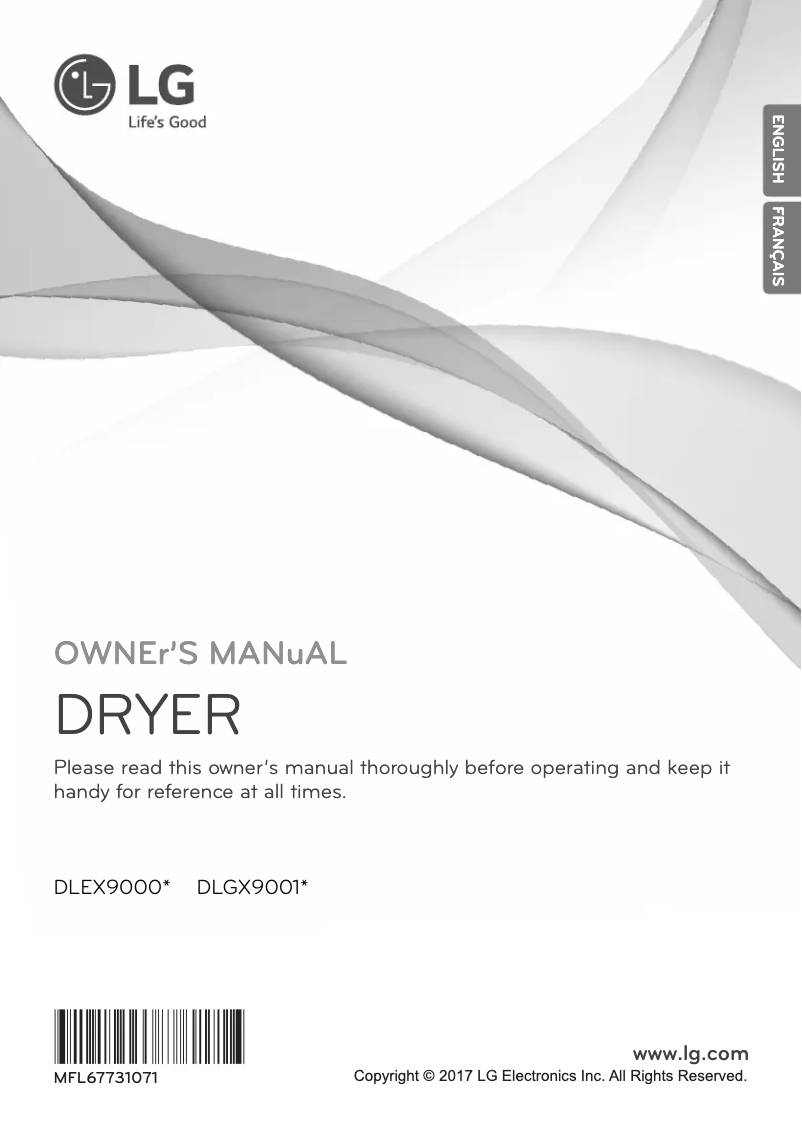 Page 1 of the manual User Manual LG DLGX9001V