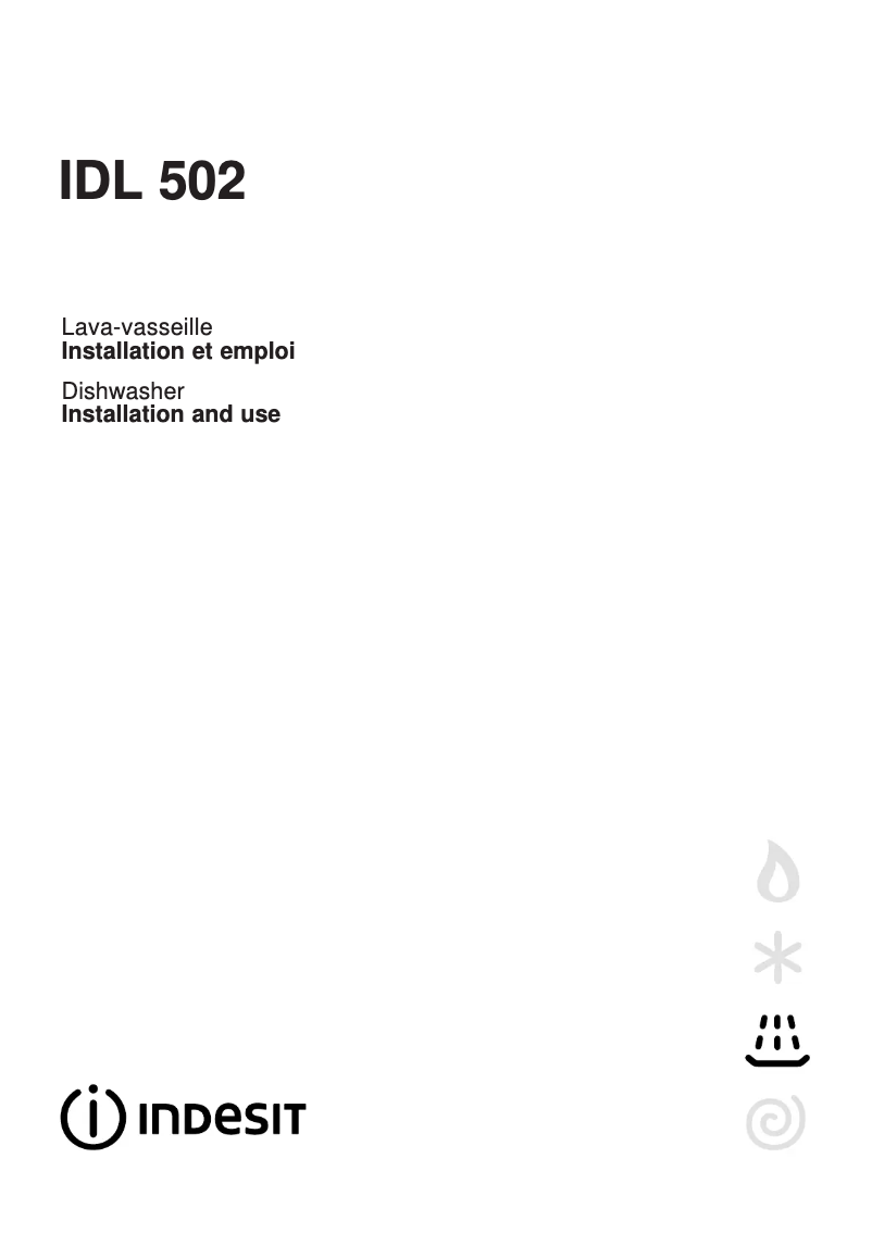 Page n°1 - Manuel utilisateur Indesit IDL 502 FR.2