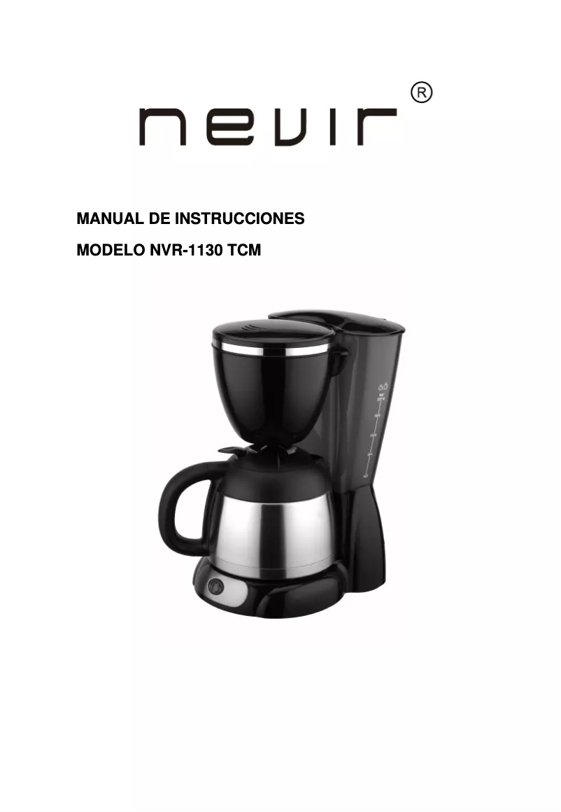 Page 1 de la notice Manuel utilisateur Nevir NVR-1130 TCM