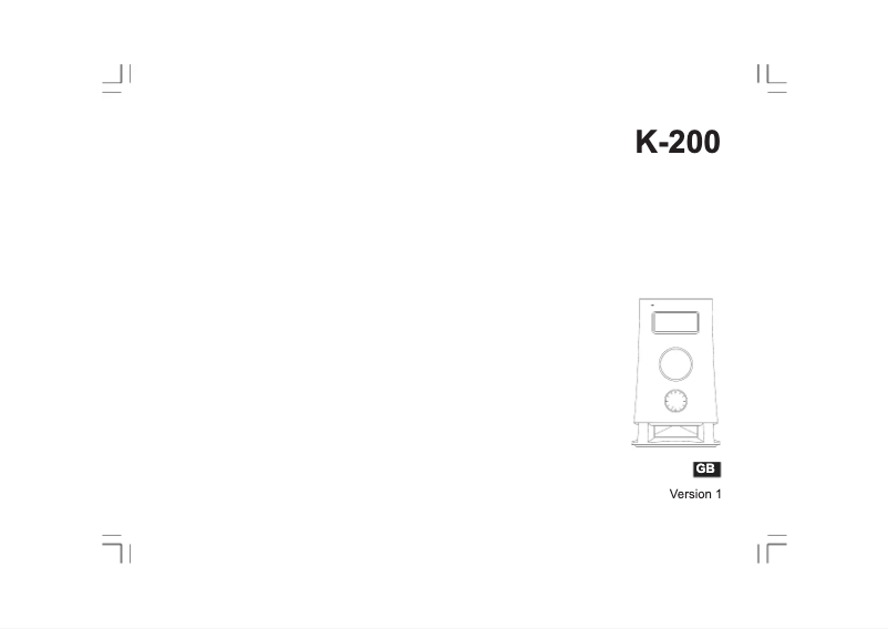 Page 1 de la notice Manuel utilisateur Woxter K 200