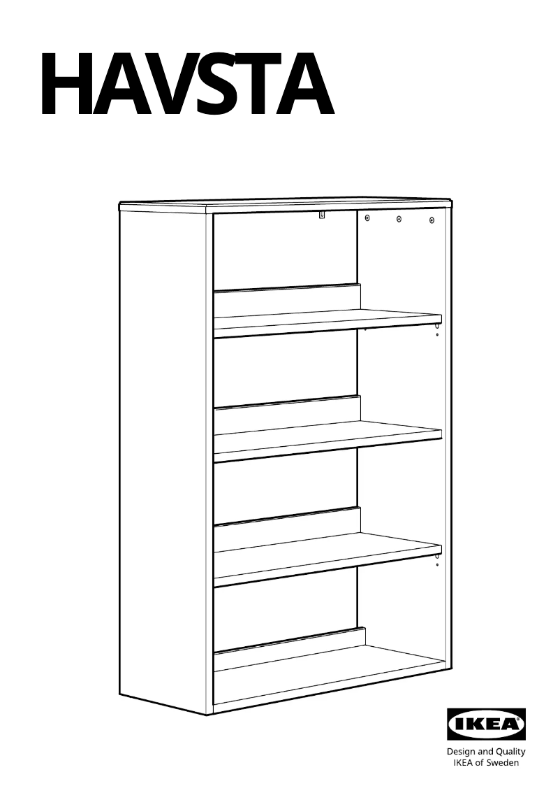 Page 1 de la notice Manuel utilisateur Ikea HAVSTA 204.151.93