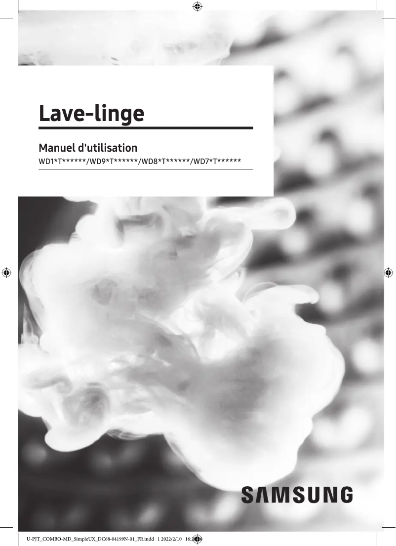 Página 1 del manual Manual de usuario Samsung WD90DB8B85GB