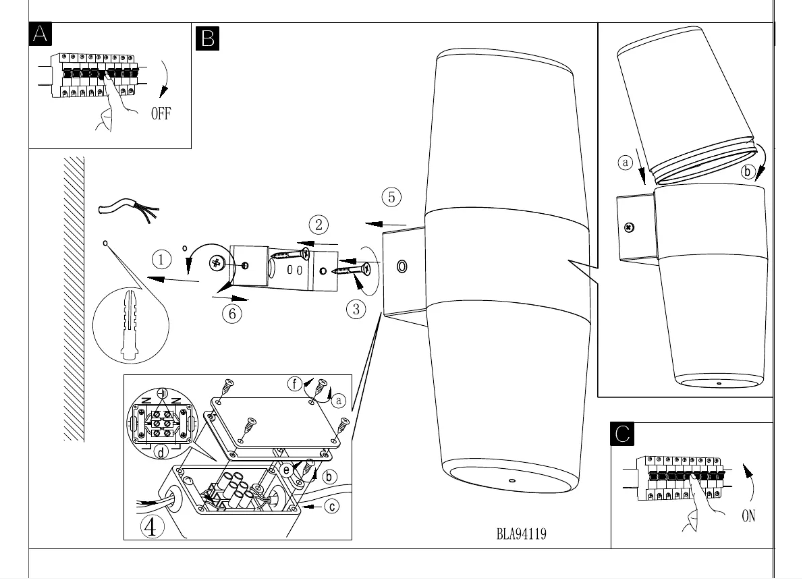 Page 1 de la notice Manuel utilisateur Eglo Ravarino