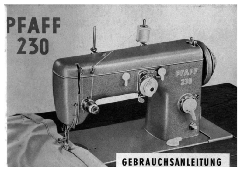 Página 1 del manual Manual de usuario Pfaff 230