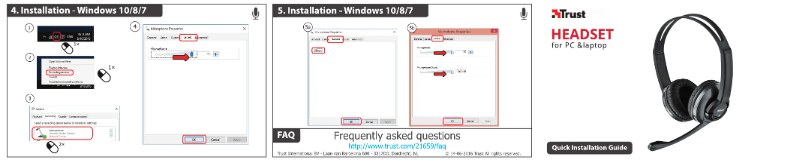 Page 1 de la notice Manuel utilisateur Trust 21659