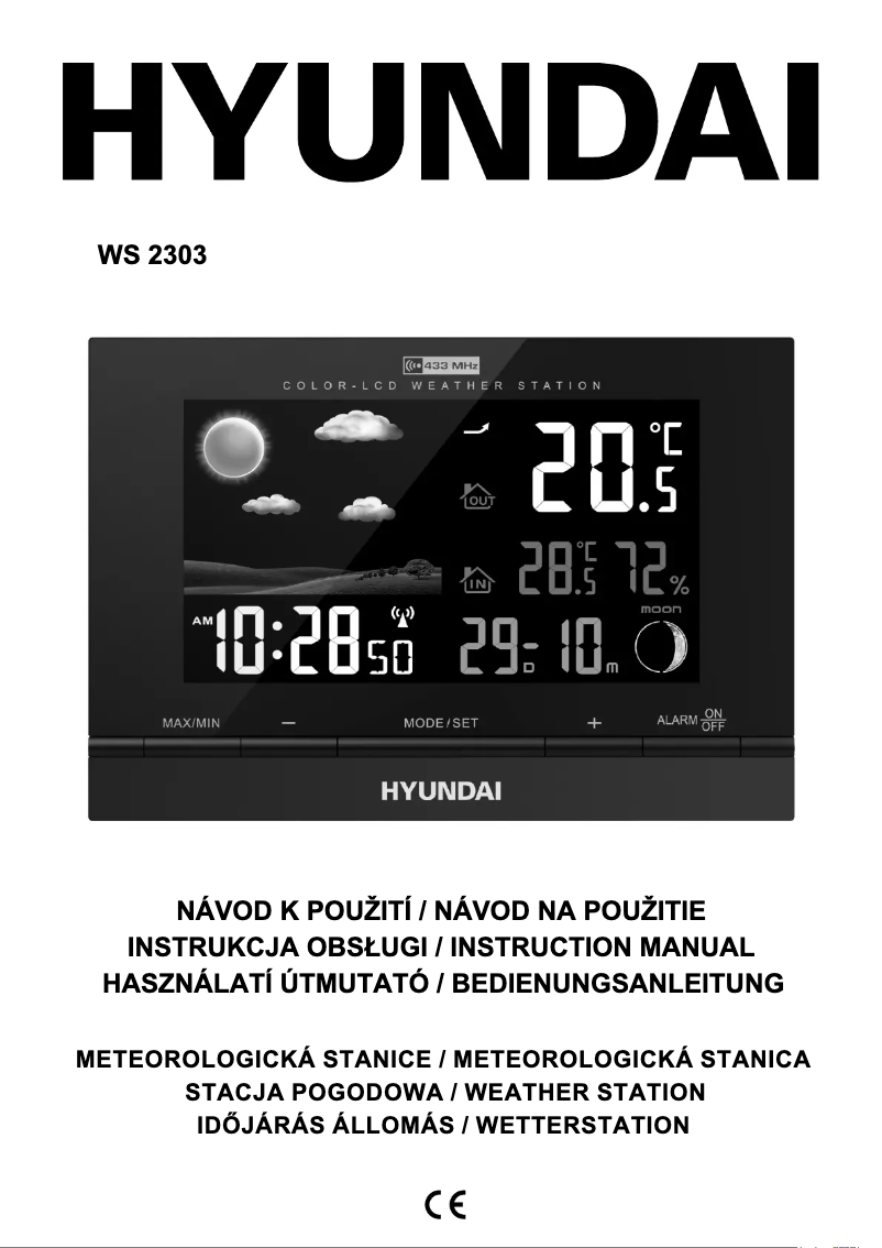 Page 1 de la notice Manuel utilisateur Hyundai WS 2303