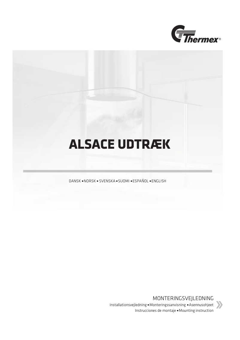 Page 1 of the manual Instructions / Assembly Thermex Alsace